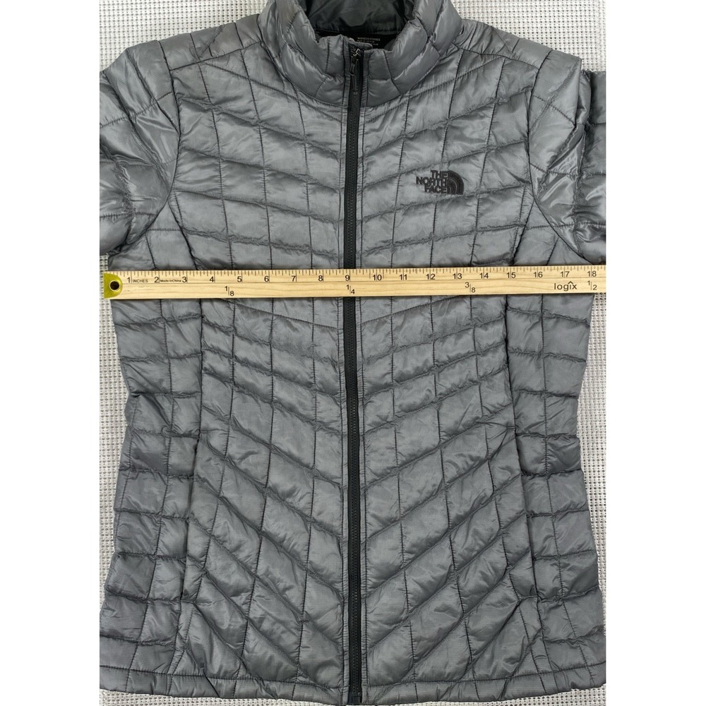 The North Face Thermoball Jacket Women's Small Gray Quilted Full Zip - Picture 3 of 7